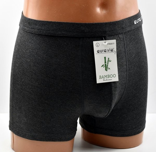 Bambusowe bokserki męskie grafitowe–elegancja i oddychająca tkanina, rozmiar 3XL