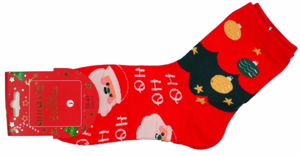 Skarpety świąteczne 35-38 AuraVia,skarpetki gwiazdka unisex mikołaj prezent
