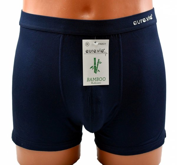 Granatowe bokserki męskie z włókna bambusowego miękkie i oddychające, rozmiar M