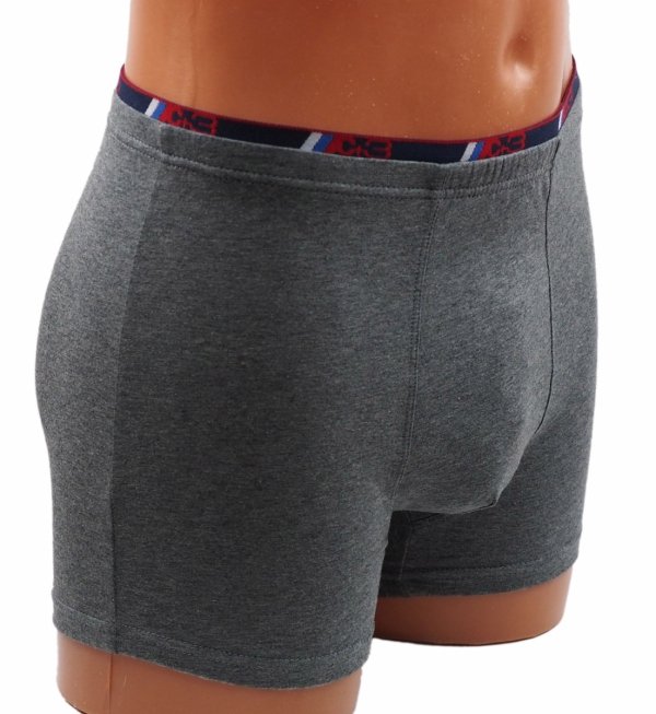 Szare bokserki męskie, jakość firmy C+3 roz XL, 95% zawartość bawełny.