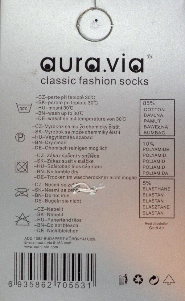 Metka. Stopki, kolorowe wzory, 3 pary rozmiar 28-31 Aura.via