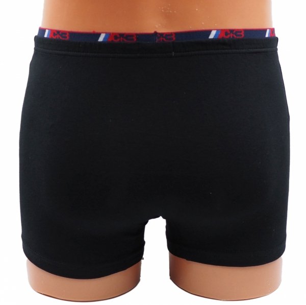 Czarne bokserki męskie, jakość firmy C+3 roz XL, wysoka zawartość bawełny.