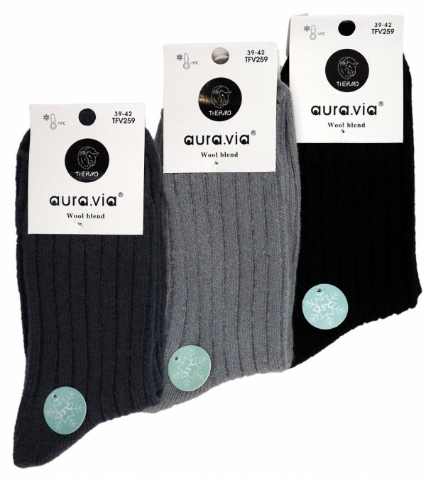 Skarpety zimowe Alpaka 3 pary kolory 43-46 AuraVia Skarpetki ciepłe Thermo
