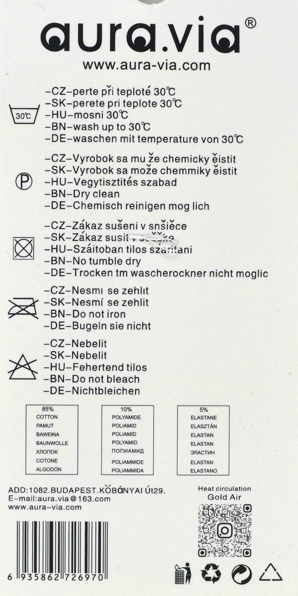 Czarne skarpetki stopki bawełniane Aura.Via Loose Fit–unisex 35-38