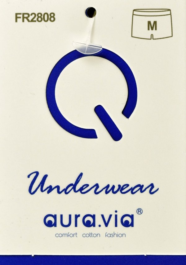 Bokserki bawełniane męskie PERSIST, niebieskie z kontrastową lamówką, rozmiar M