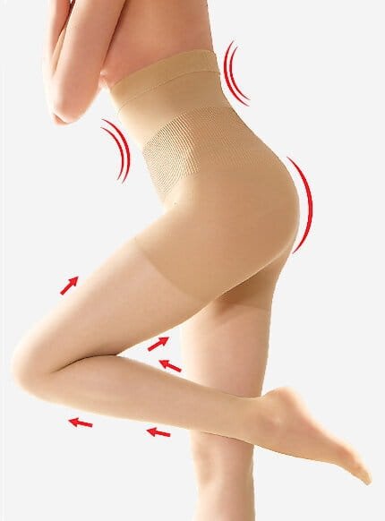 Lores Corsetto 20 DEN to rajstopy wyszczuplające z wysokim stanem, które modelują brzuch, biodra i pośladki, zapewniając efekt gorsetu i push-up.