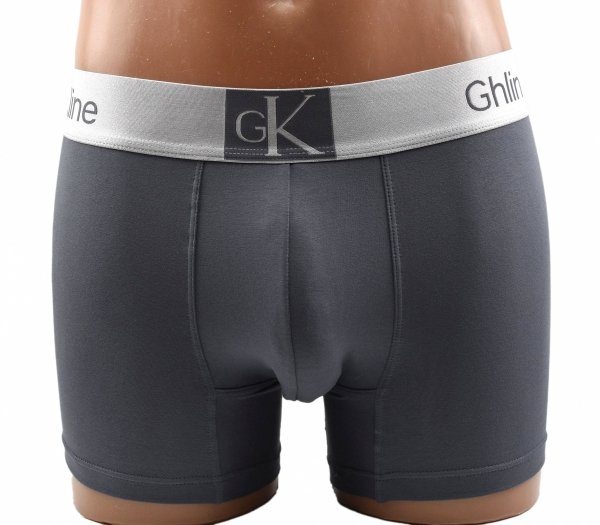 Bokserki męskie grafitowe z bawełny 95%, rozmiar 2XL