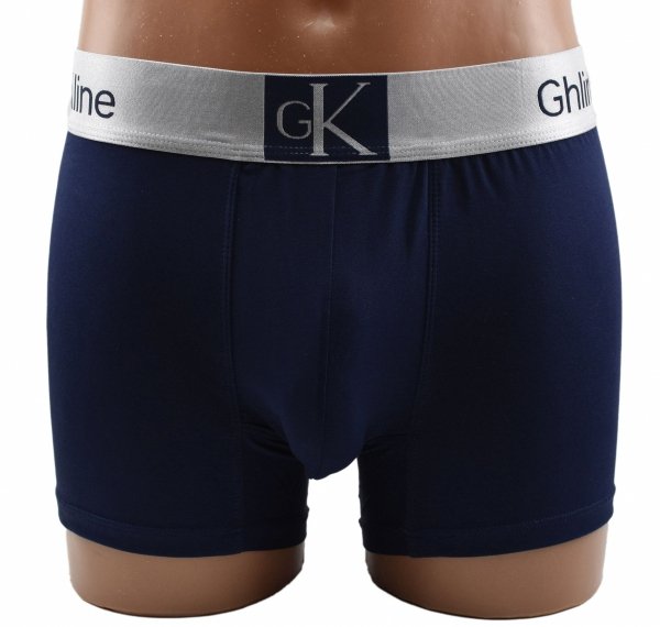 Granatowe bokserki męskie Aura.Via Ghin Kline–komfort premium, rozmiar 2XL