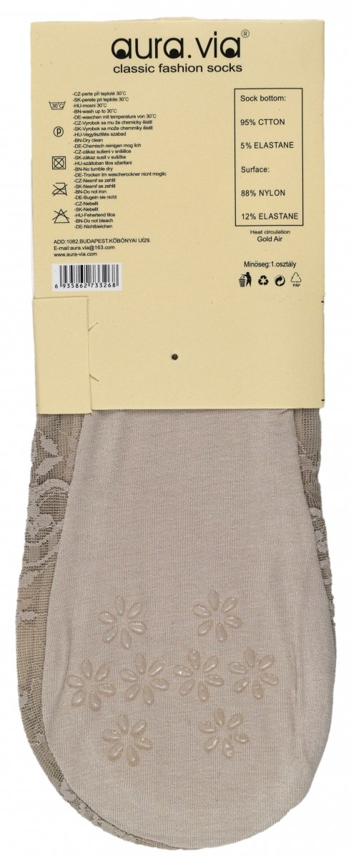 Eleganckie mikrostopki koronkowe – idealne do balerin, rozmiar 38-41 