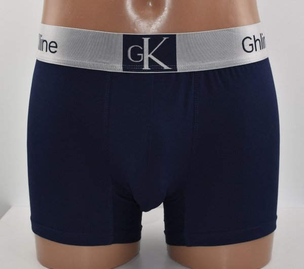 Granatowe bokserki męskie Aura.Via Ghin Kline–komfort premium, rozmiar L