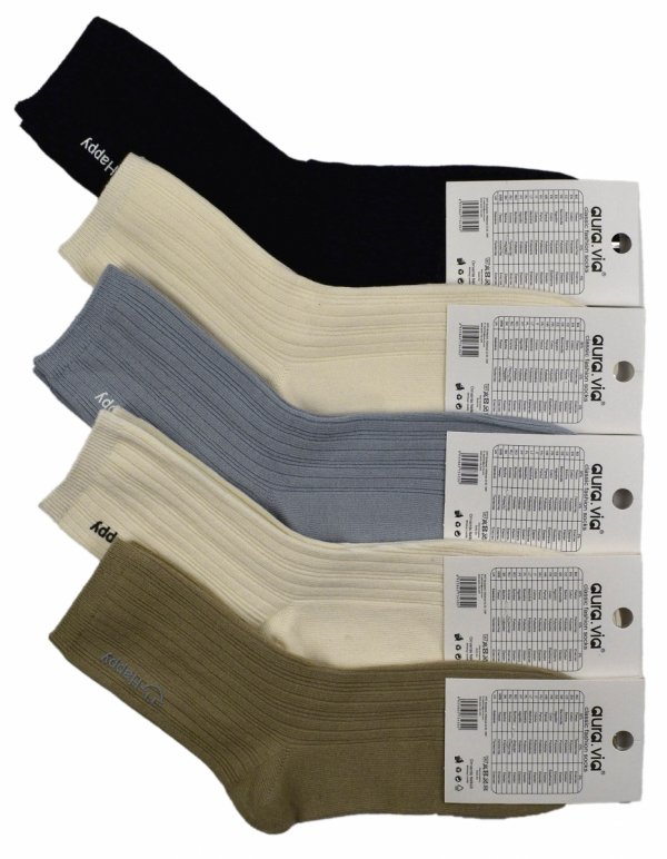 Bawełniany zestaw skarpet damskich HAPPY lekki, przewiewny komplet 38-41