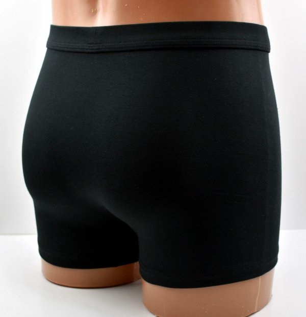 Czarne bokserki męskie Auravia–95% bawełny, gładkie i wygodne, rozmiar 2XL