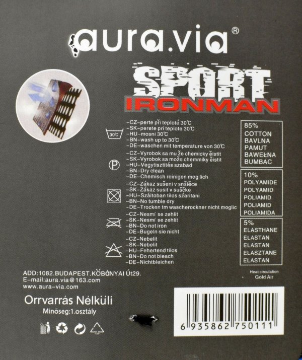 Męskie skarpety sportowe bawełniane z dynamicznym wzorem 39-42