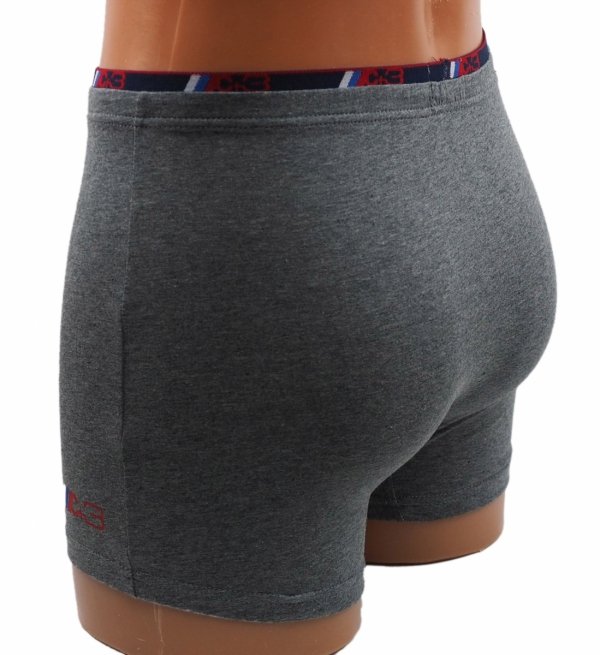 Szare bokserki męskie, jakość firmy C+3 roz XL, 95% zawartość bawełny.