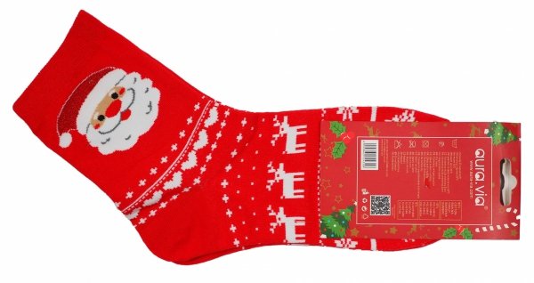 Skarpety świąteczne 38-41 AuraVia,skarpetki gwiazdka unisex mikołaj prezent
