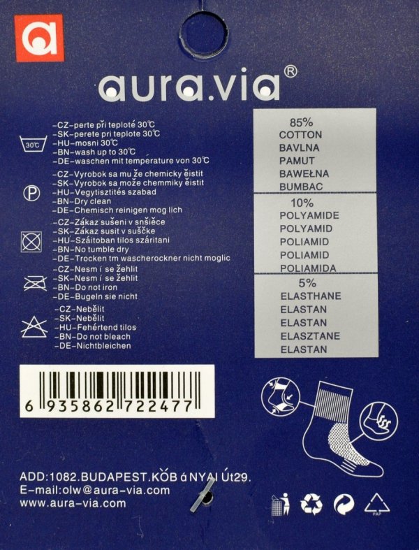 Bawełniane skarpety thermo–ciepło i wygoda każdego dnia idealne na chłodne dni 43-46