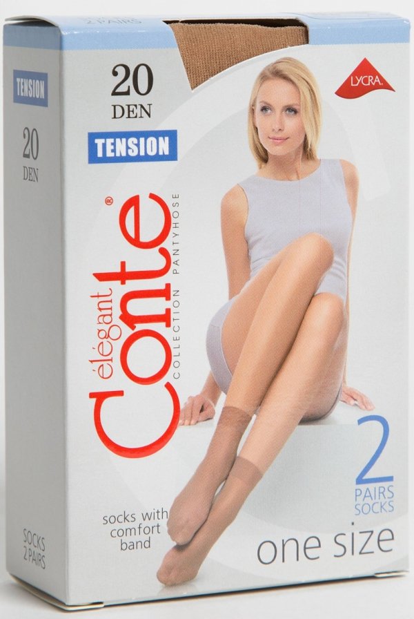 Cienkie skarpetki Conte z witaminą E-TENSION SOFT 20 DEN 2 pary