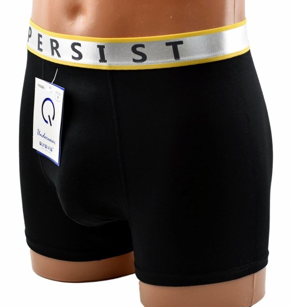Bokserki męskie AuraVia–stylowy model z ozdobnym pasem PERSIST, M