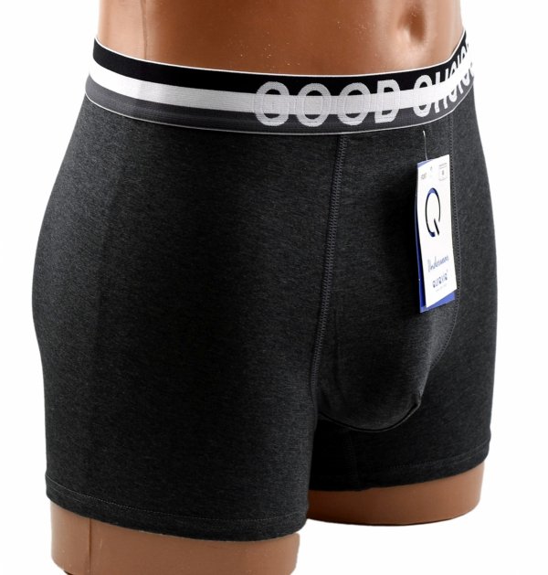 Aura.Via – ciemnoszare bokserki męskie z szeroką gumką GOOD CHOICE, rozmiar XL
