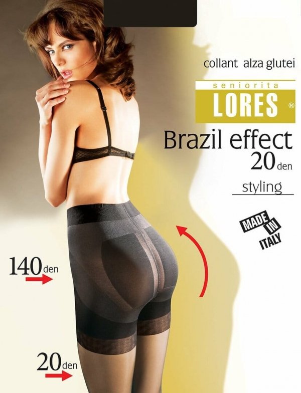 Lores Brazil Effect 20 DEN to rajstopy podnoszące pośladki z efektem push up.