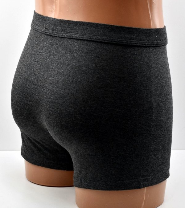 Bambusowe bokserki męskie grafitowe–elegancja i oddychająca tkanina, rozmiar 2XL