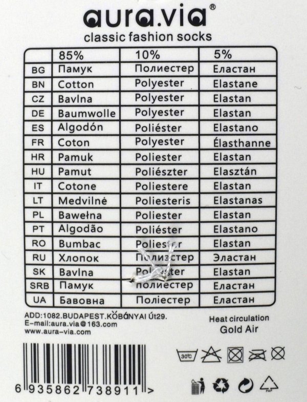 Aura Via Kids–pastelowe skarpetki, stopki dla dzieci 32-35 5 par