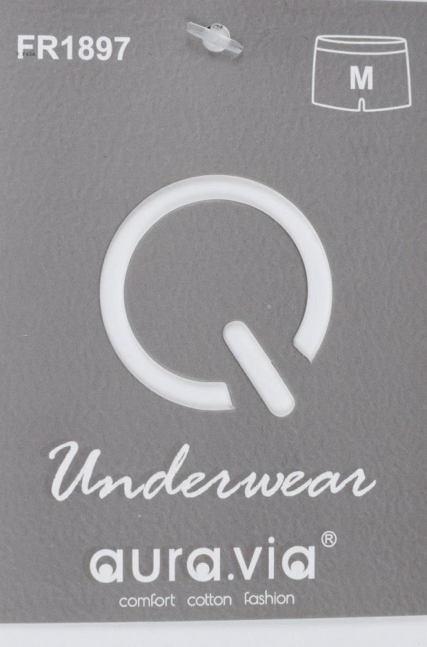 Auravia Cotton In–czarne bokserki męskie 95% bawełny, komfort, rozmiar L