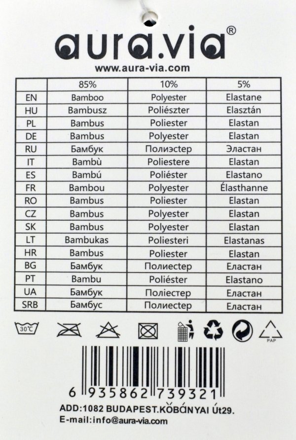 Bokserki męskie Aura.Via – granatowe, bambusowe i przewiewne, rozmiar XL