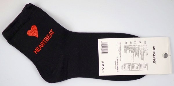 Skarpety brokat serce, na prezent r 38-41 Aura.via