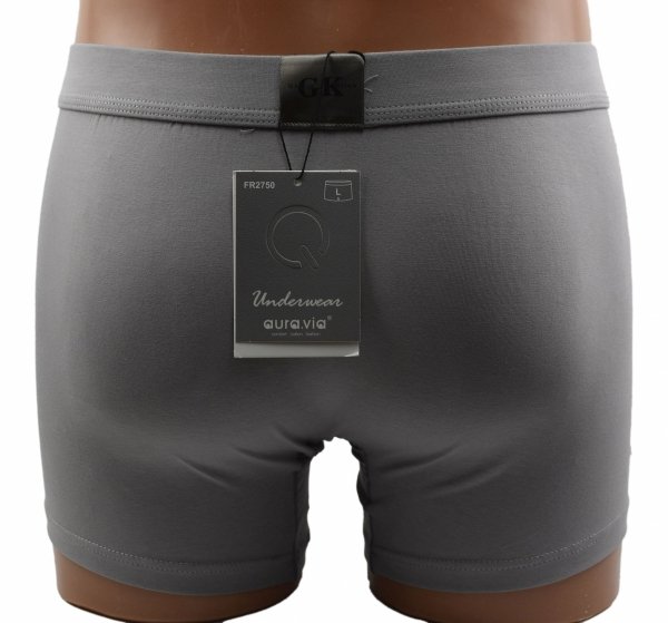 Bokserki szare 95% bawełny – klasyczny, wygodny krój AuraVia, rozmiar 2XL