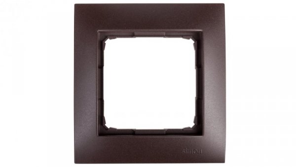 Simon 54 Premium Ramka pojedyncza brąz mat /do karton-gips/ DRK1/46