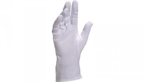 Rękawice tekstylne z bawełny białe rozmiar 8 COB4008