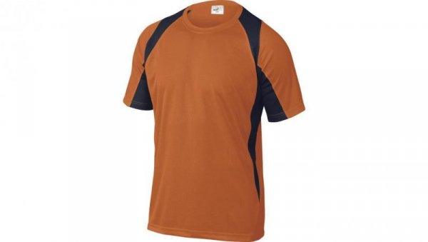 T-Shirt pomarańczowo-granatowy z poliestru (100) 160G szybkoschnący rozmiar XXL BALIOMXX