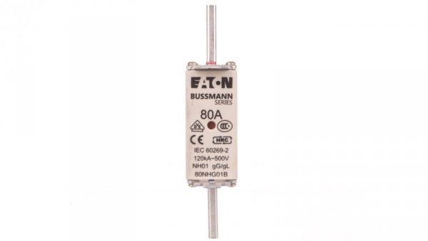 Wkładka bezpiecznikowa NH1 80A gL/gG 500V 80NHG01B