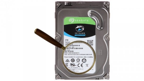 Wewnętrzny 3.5-calowy dysk twardy 2TB 24/7 SkyHawk do systemów monitoringu ST2000VX
