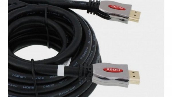 Kabel przyłącze ultra HDMI V2.0 28AWG 600MHz 18Gbit/s 3D HDMI kanał zwrotny audio ARC Ethernet złocone HDK60 /0,8m/