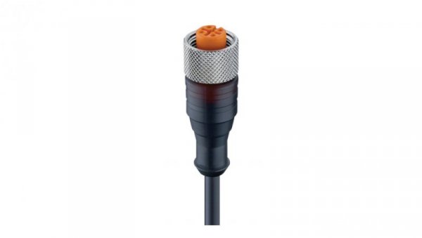 Kabel konfekcjonowany jednostronnie zakończony złącze M12 żeńskie proste z gwintem samoblokującym 5-pinowe RKT 5-228/2 M