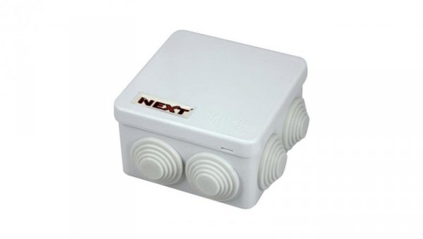 Puszka natynkowa hermetyczna IP55 85x85x50 biała NPH85 04131