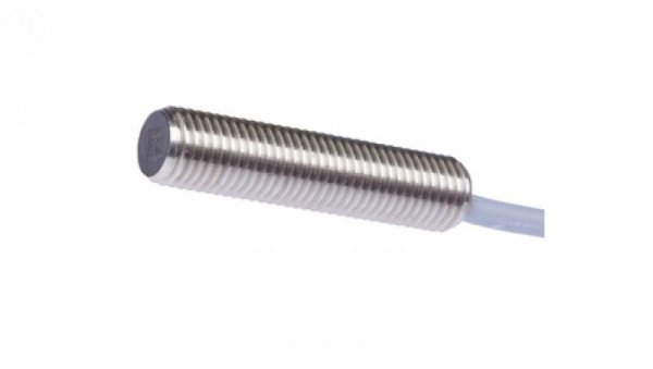 Czujnik indukcyjny M8x1 35 mm zabudowany Sn 1,5 10-30V DC PNP NO kabel 2m PVC IP67 stal nierdzewna 1.4305 IB080104