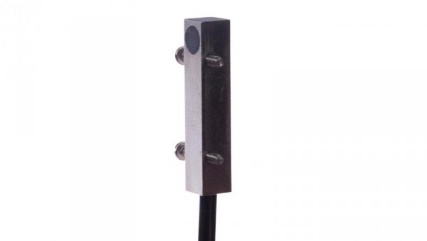 Czujnik indukcyjny 25x5x5mm zabudowany Sn: 0.8mm 10-30V DC PNP NO kabel 2m PUR IP67 mosiądz chromowany IBQ50104