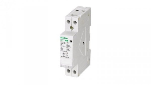 Stycznik modułowy 25A 1P 2NO 230V