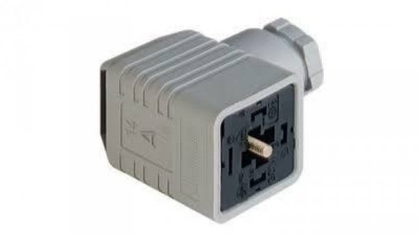 Złącze DIN do wysokiego napięcia typ A 4-pin (3+1PE) szary PG11 400 V AC/DC, 16 A GDMW 3011 DF grau