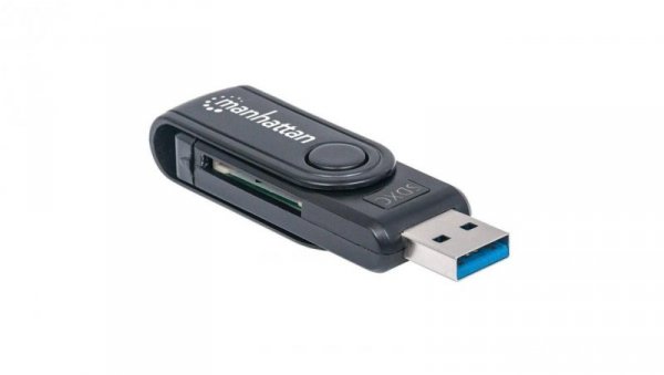 Czytnik Kart Pamięci 24w1 SD/MicroSD/MMC USB 3.0 Manhatan