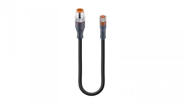 Kabel konfekcjonowany obustronnie zakończony złącza M12 męskie M8 żeńskie proste 3 pinowe RST 3-RKMV 3-224/0,6 M