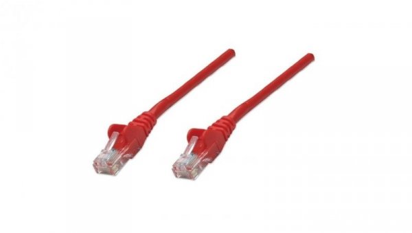 Patch Cord Cat5E UTP 1,0M Czerwony 100 Miedź 318952