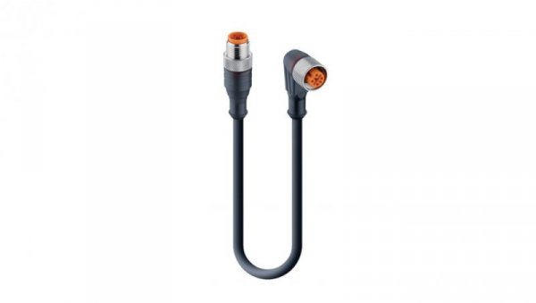 Kabel konfekcjonowany obustronnie zakończony złącza M12 3-pin męskie proste żeńskie kątowe RST 3-RKWT/LED A 4-3-224/1,5 M