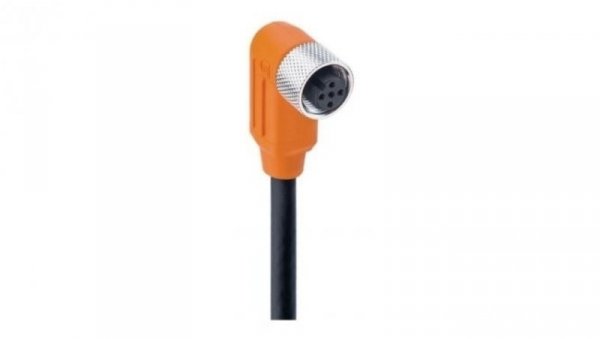 Kabel konfekcjonowany jednostronnie złącze M12 żeńskie kątowe 5-pinowe kodowanie A ekranowany czarny PUR RKWTS 5-298/5 M
