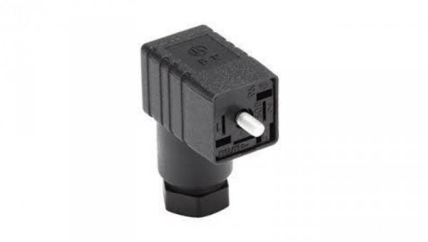 Złącze zaworowe typ A 18mm żeńskie 3-PIN 2A GML 216 NJ LED 24 VR YE black