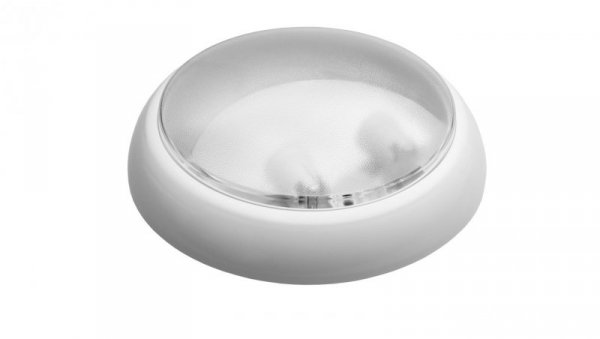 Oprawa KAJKO XL, E27 z czujnikiem ruchu HF24V, 60W, biała-polipropylen, klosz przeźroczysty-poliwęglan, IP44, IK10 A2900-P-HF24V