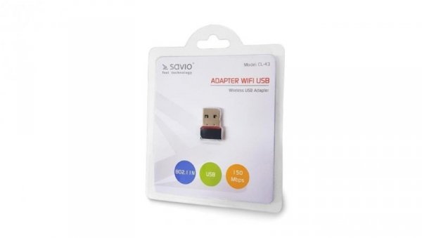 Karta WiFi SAVIO CL-43 (USB 2.0)